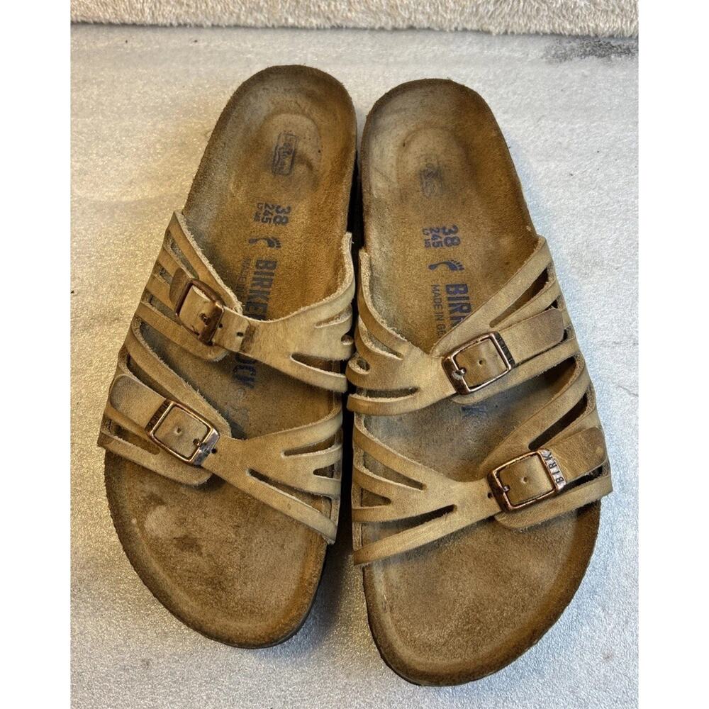 Birkenstock Granada Size 38 US W-7-M-5 Soft Footbed Brown